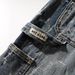 Men's Clothing Designer Style Heavy Craftsmanship Scratched Washed Trendy Brand Denim Shorts Men's Thin Pants 2025 Loose Shorts_viptrois.com