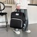 New Style Mother Bag Solid Color Mother Bag Female Large Capacity Storage Backpack Multifunctional Outdoor Baby Bag_viptrois.com