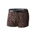 Pulse Large Leopard Print Breathable Mid-Waist Thin Style American Size Boxer Briefs Ice Silk Underwear Men's Wholesale_viptrois.com