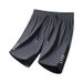 Men's Lightweight Quick-Dry Nylon Shorts - Breathable Stretch Athletic Casual 5-Inch Summer Shorts For Men (Black, Army Green, Khaki, Dark Gray)_viptrois.com