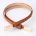 New women's dark leather adjustable belt versatile dress sweater decorative small belt women's belt _viptrois.com