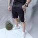Fashion New Men's Plaid Ribbon Polo Shirt Short Sleeve Shorts Sports Casual Set_viptrois.com