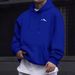 Men's Casual Hooded Pullover Sweatshirt With Mountain Print, Drawstring Hood & Kangaroo Pocket - Lightweight Long Sleeve Streetwear_viptrois.com