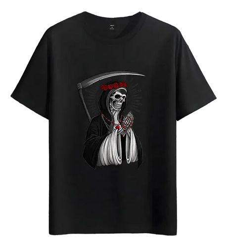 Tshirt 2026 Muscle Freaks Santa Muerte Loose And Comfortable Style_viptrois.com