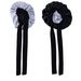 Double Layer Satin Shower Cap - 36cm Wide Brim With Ribbon Trim & Two-Tone Design For Hair Protection_viptrois.com
