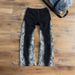 Men's Retro High Street Trend Hip Hop Straight Leg Wide Leg Casual Jeans Two Tone Digital Print_viptrois.com