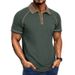 Summer Men's Short Sleeve Polo Shirt 3D Digital Printed Lapel Casual For Mature Men_viptrois.com