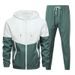 Men’s Autumn Jacket & Jogger Set – Trendy Streetwear Outfit (M-6XL) – Lightweight Hooded Tracksuit For Casual & Sporty Looks_viptrois.com