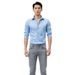 Business Casual Men's Cardigan Shirt Three Quarter Sleeve Wrinkle Free Outdoor Fashion Summer Style American Design_viptrois.com