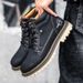 European Warm Series Outdoor Work Shoes 2025 Spring And Autumn New Fashion Casual Large Size Couple Yellow Men's Martin Boots_viptrois.com