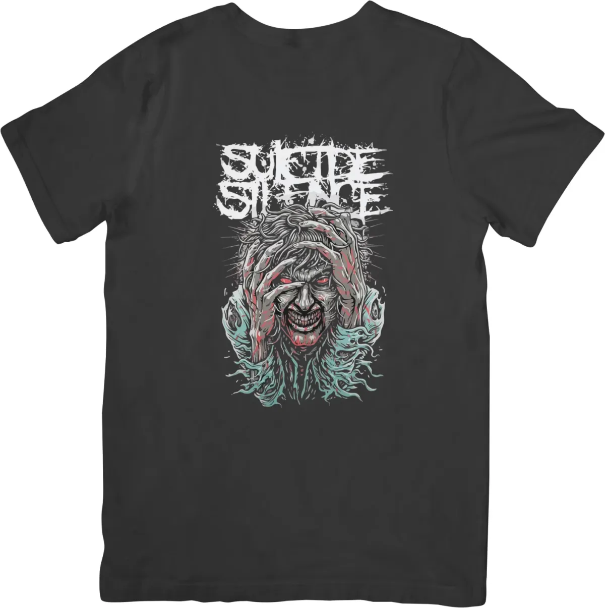 Suicide Silence Music Unisex Fit For Men & Women Quality Cotton T-Shirt Mens Womens Tees Top Black_viptrois.com