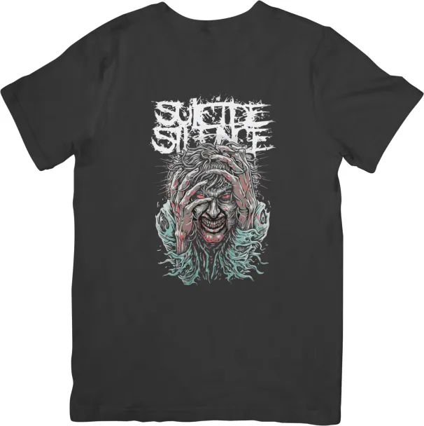 Suicide Silence Music Unisex Fit For Men & Women Quality Cotton T-Shirt Mens Womens Tees Top Black_viptrois.com