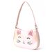 Children Girls Mini Cute Cat Embroidery Handbag Suitable For Little Girls Kindergarten Primary School Students Daily Outdoor Travel_viptrois.com