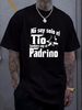 Camiseta No Soy El Tio Soy El Padrino, Mafia Tshirt, Padrino Shirt Stretched Unisex Fashion Comfortable Breathable Graphic Summer_viptrois.com