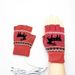 Heating Gloves USB electric half-finger gloves female winter autumn winter students riding wool cute sweet bare fingers_viptrois.com