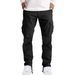 Premium Products 2025 Spring/Summer New Men's Workwear With Folded Drawstring Multi Pocket Casual Pants_viptrois.com