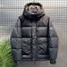 Pure Winter New High-End Men's Hooded Large Pocket Cold-Proof Warm Thickened Short Down Jacket Coat_viptrois.com