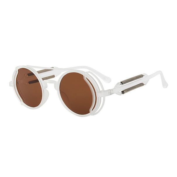 Unisex Cyberpunk Trend Retro Round Sunglasses_viptrois.com