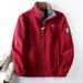 Men's Winter Fleece Jacket With Stand Collar - Windproof, Thickened, Warm & Comfortable For Cold Weather (XS-3XL, Black/Grey/Red/Khaki/Navy)_viptrois.com