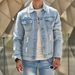 Men's Clothing spring and autumn new street men's denim loose casual coat jacket_viptrois.com