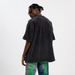 American Washed Vintage Lightning Print Loose Fit Couple T-Shirt Trend_viptrois.com