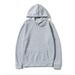 Herbstmode Lose Oberteile Einfarbig Kapuzen-Polyester-Herren-Sweatshirt Einfach Lässig_viptrois.com