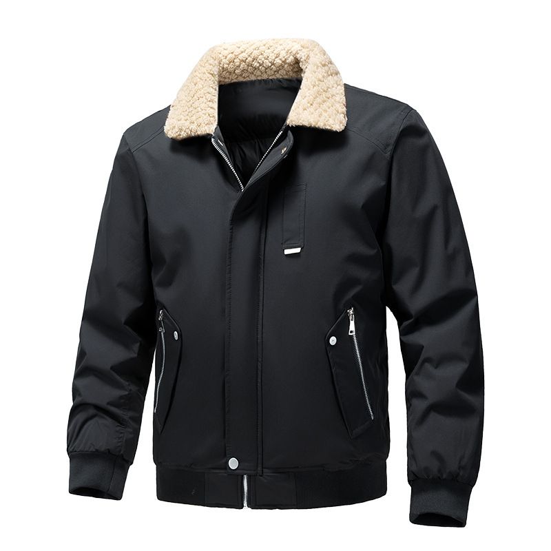 Korean Version Of Trend 2025 Popular Multi-color Warm Thickened Casual Youth Vitality Cotton-padded Clothes Men's Models_viptrois.com