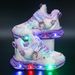 Children with light sneaker 2024 spring and autumn mesh breathable children's shoes medium and small children Princess lightweight casual shoes_viptrois.com