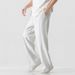 Men's Casual Linen-Blend Pants - Straight Leg, Relaxed Fit, Breathable & Lightweight For Everyday Wear (S-XXXL, 8 Colors)_viptrois.com
