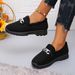 New snow cotton shoes low-top warm women's snow boots Black brown fashion chain beanie shoes_viptrois.com