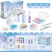Pretend Play Makeup Toy Set For Girls Non-Toxic Safe Kids Cosmetic Kit With Mirror Lipstick & Nail Polish Perfect Birthday Gift For 4-6 Year Olds _viptrois.com