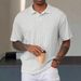 Men's Clothing Daily Casual Shirt Solid Color Lapel Pullover All Match T Shirt Tops_viptrois.com
