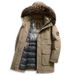 Men's Clothing Winter Down Jacket Premium Winter Down Jacket For Men With Fox Fur Hood, Long Parka Coat, Windproof & Ultra-Warm Outerwear_viptrois.com