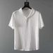 Men's Ice Silk Summer 2-Piece Set Short Sleeve T-Shirt & Loose Fit Pants, Lightweight Athletic Casual Outfit_viptrois.com