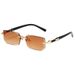 Jelly Colored Frameless Sunglasses – Trendy Cut Edge Design For Women, European & American Street Style_viptrois.com