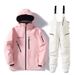 Unisex Korean-Style Ski Outfit Set – Thermal Insulated Waterproof Snowboarding Jacket & Pants_viptrois.com