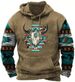 3D-Printed Hooded Hoodie For Men, With A Rope And Pockets_viptrois.com