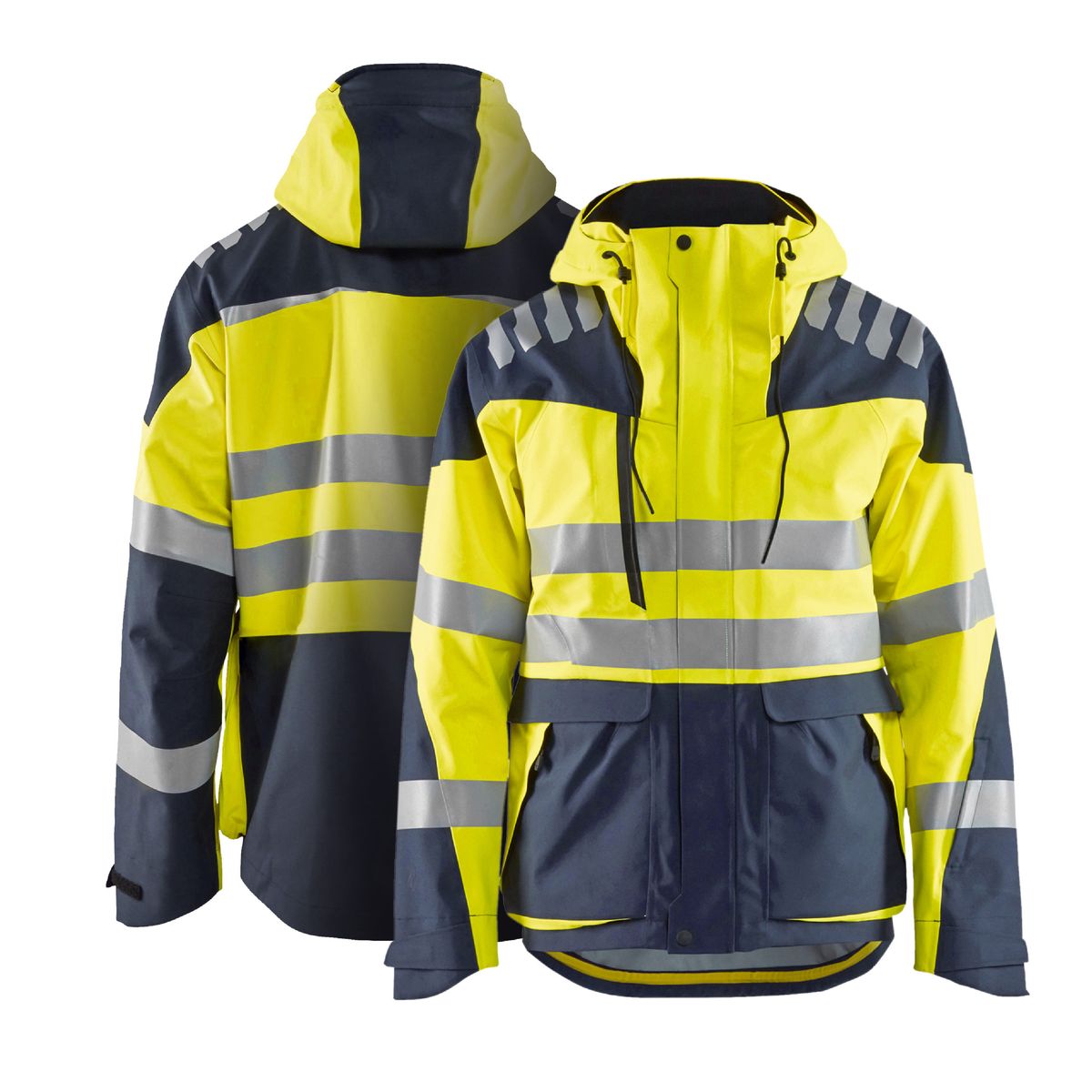 Men's Clothing Outdoor Hooded Jacket Reflective Strip Workwear Safety Cycling Clothing Jacket_viptrois.com