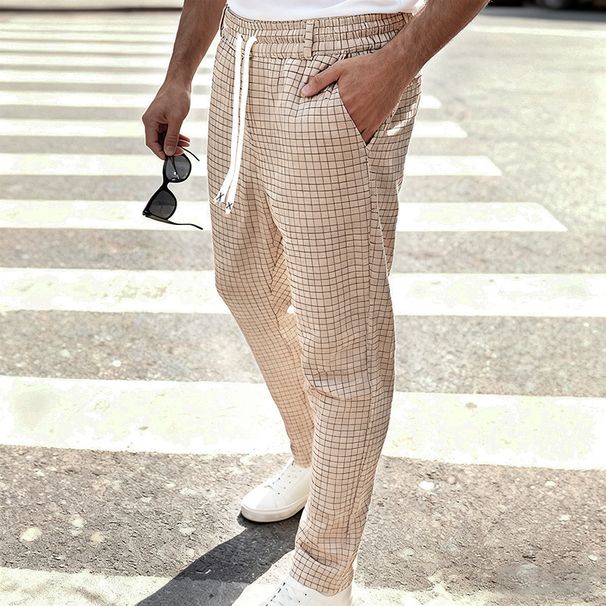 "Italian-Style Men's Relaxed Fit Dress Pants – Polyester Business Casual Trousers, Straight Cut (S-XXXL, 5 Neutral Tones, Year-Round Wear)"_viptrois.com