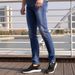 Micro-elastic Mid-waist Comfortable Jeans Spring Straight Slim Slim Breathable Skin Trousers Man_viptrois.com