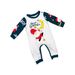 Christmas Santa letter Snowflake Christmas Family suit printed homewear pajamas_viptrois.com