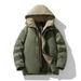 Men's Jacket 2025 Winter Hooded Couple Two-Piece Mountain Style 90% White Duck Down Color Block Warm Loose Coat For_viptrois.com