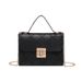 Embossed Checkered Shoulder Bag - Small Square Crossbody Purse For Women, Fashion Minimalist Design_viptrois.com