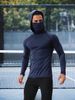 Outdoor Sports High Elastic Quick Drying Cycling Training Tight Turtleneck Hooded Long Sleeve Sweater_viptrois.com