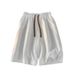 Men's Textured Ice Silk Shorts for New Summer Style Quick Drying Five Point Pants Trendy Loose Fitting Sports Casual Wear_viptrois.com