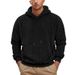 Men's Jacquard Double-Sided Velvet Hoodie – Premium Long Sleeve Sweatshirt (Grey/Black/Dark Brown/Apricot/Light Blue, Sizes S-XXXL)_viptrois.com