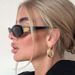 Retro small frame sunglasses for women Fashion ins high end mesh sunglasses trendy sun protection street shooting net celebrity glasses for men_viptrois.com
