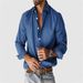 Men's Clothing Men's Solid Color Lapel Button Down Shirt Urban Casual Versatile Top For Men For Formal & Casual_viptrois.com