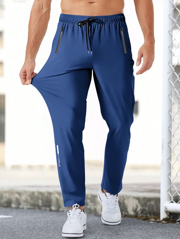 Men's Lightweight Stretch Casual Pants - 4-Way Flex, Anti-Wrinkle, Outdoor & Sports Ready (Black/Grey/Blue/Khaki, Euro Sizes XXS-XXXL)_viptrois.com