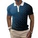 New Men's Polo Shirt Printed Short Sleeve European Size T-Shirt Top_viptrois.com